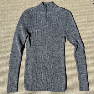 ASOS Mock Neck Zip Up Sweater